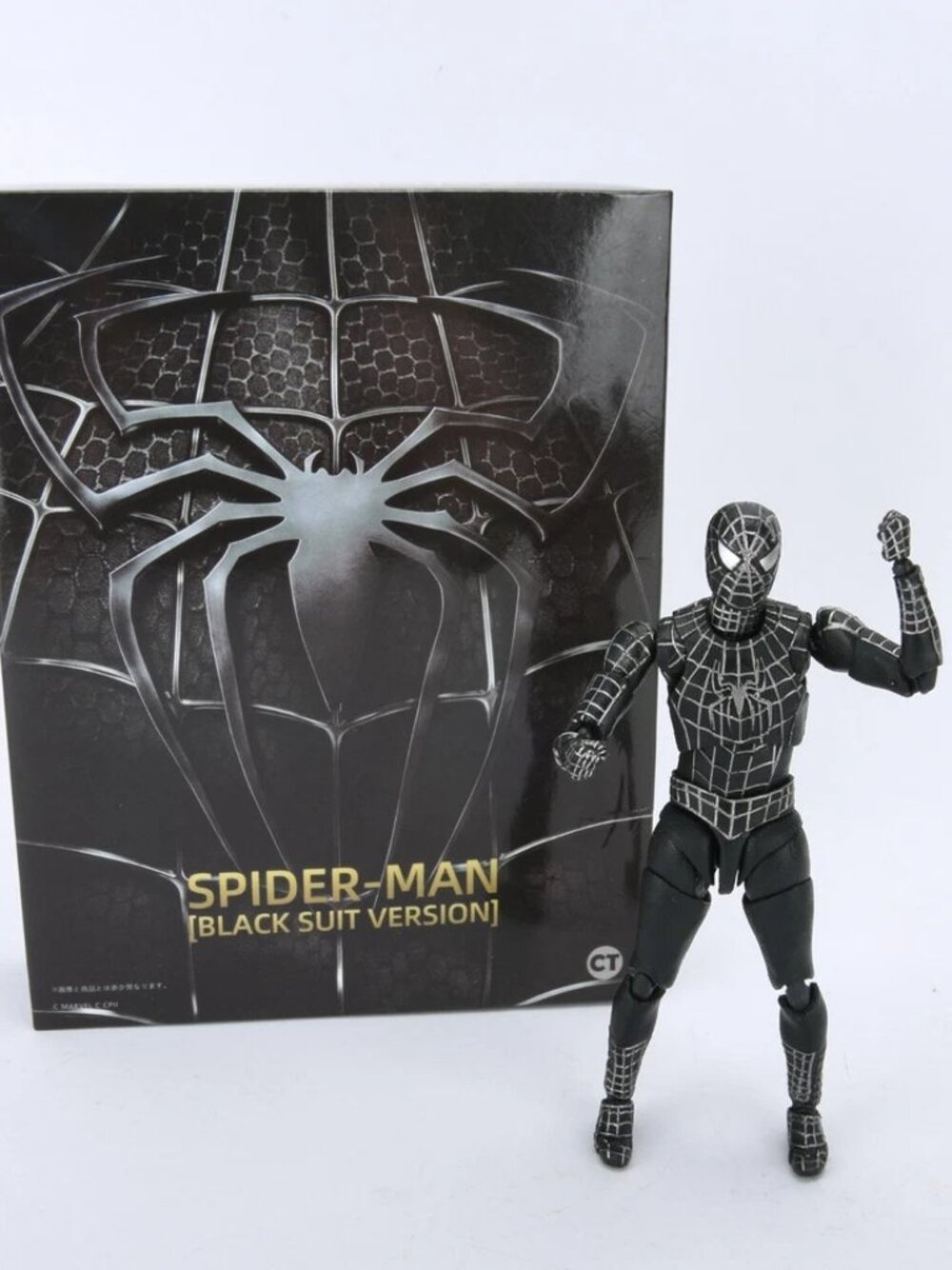 Spider-Man Black Symbiote Suit Version 6 Inch Action Fig CT Toys Marvel Toy